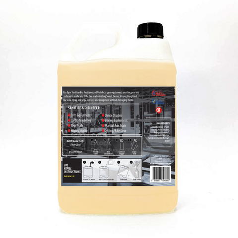 5 Litre  CONCENTRATE Eco Gym Sanitiser Pro ($2.50 per Litre Ready2use)