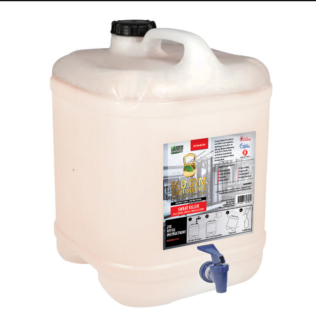 20 Litre  Eco Gym Sanitiser Pro ($11.00 per Litre Ready2use)