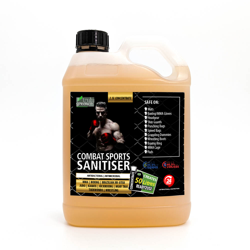 2.5 Litre  CONCENTRATE Combat Sports Sanitiser ($3.00 per Litre Ready2use)